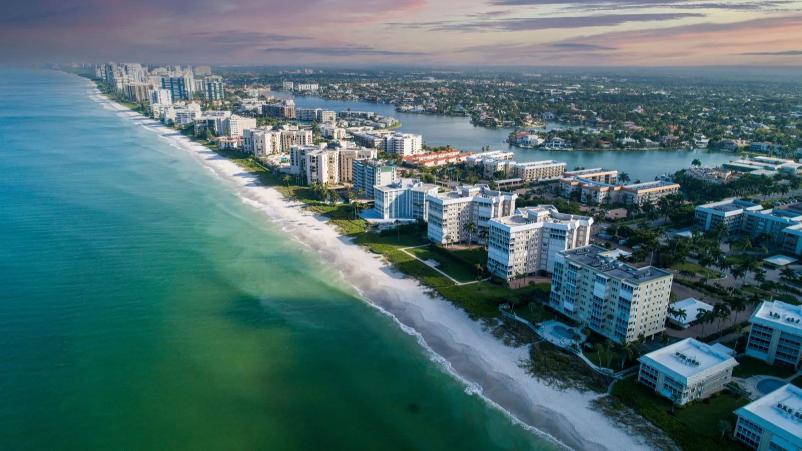 Naples, Florida waterfront and skyline